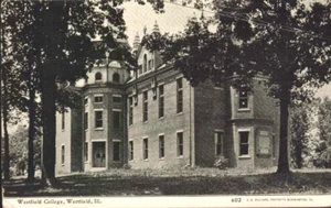 1908 WESTFIELD Illinois IL COLLEGE School PHOTOETTE postcard - Picture 1 of 2