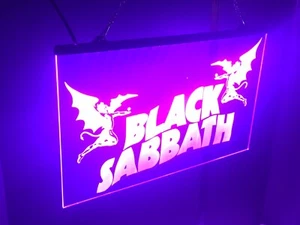 Black Sabbath Led Neon Light Sign 12x16 For Game Room , Bar ,garage , Business - Picture 1 of 5