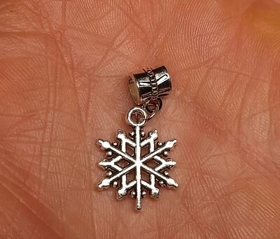 Ciondolo Charm in acciaio per Bracciale color argento Stella Porta Fortuna  - Immagine 1 di 2