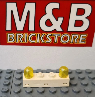 Lego City Technic Power Functions light & sound Licht Stein 1x4 weiß/gelb #1094# - Bild 1 von 2