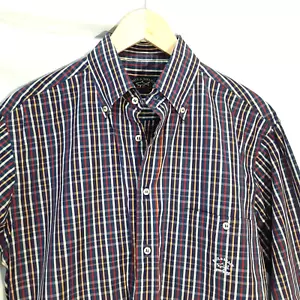 Camicia Paul & Shark Yachting Yacht Club a quadri con bottoni da uomo taglia 38 (15 1/2) - Foto 1 di 7