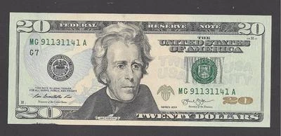 $20 FEDERAL RESERVE NOTES 2013 CHICAGO (MG91131141A) UNC  - Image 1 of 2