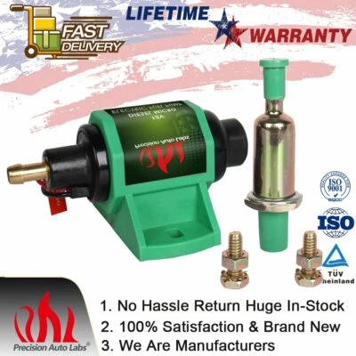 Bomba de combustible diésel de transferencia eléctrica universal en línea 35 GPH 4-7PSI baja presión Foto 1 de 4