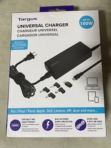 Targus Universal USB-C Charger - Compatible with All USB-C Devices, Black - Picture 1 of 3
