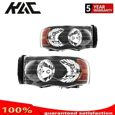 2pc Headlights Assembly For Dodge Ram 1500 Van 2002 Dodge Ram 2500 2002-2005 Foto 1 de 4