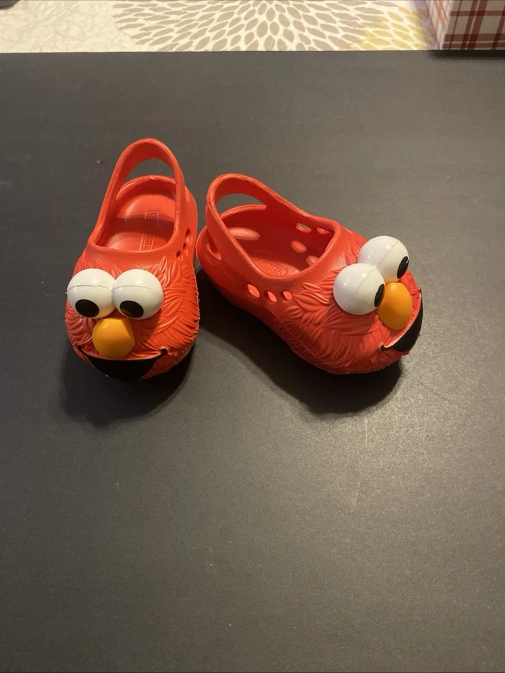 Sandalias sin cordones Sesame Street Elmo rojas infantes niño pequeño talla 4 Foto 1 de 1