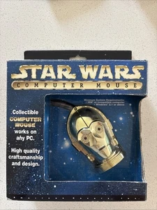 Star Wars C-3PO Vintage Computer Mouse New Wired Plug And Play NIB - Picture 1 of 3