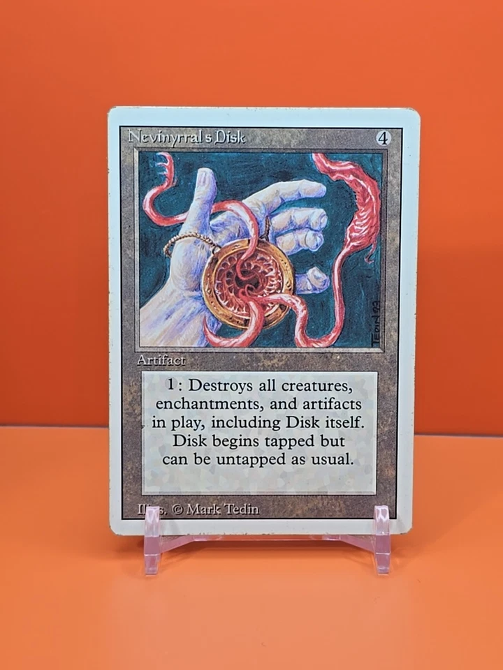 🟤🟤 1994 Magic The Gathering NEVINYRRALS DISK REVISED 3RD EDITION HEAVY PLAYED  - Image 1 of 3