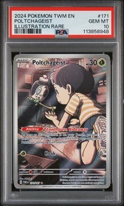 Poltchageist 171 Pokemon Twm En-Twilight Masquerade PSA 10 - Picture 1 of 2