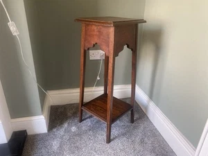 Vintage Antique Victorian Oak Torchere Jardiniere Plant Stand - Picture 1 of 19