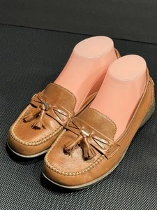 Thom McAn Gr. 6,5 W. Damenschuhe braune Leder-Halbschuhe flache Schuhe - Bild 1 von 7