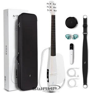 Enya NEXG 2 Carbon Fibre Acoustic Smart Guitar - V1 Upgrade - White - Picture 1 of 16