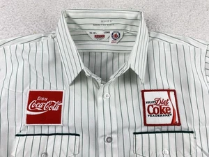 Unitog Herren Hemd Large Grün Baumwolle Vintage Coca Cola Uniform Workwear Hergestellt in den USA - Bild 1 von 12
