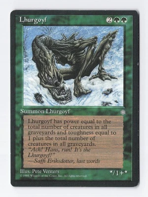 Lhurgoyf Ice Age MTG Vintage Magic the Gathering Card LP/NM - Image 1 of 2