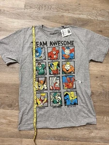 Team Awesome Justice League Size M Gray T Shirt - Picture 1 of 4