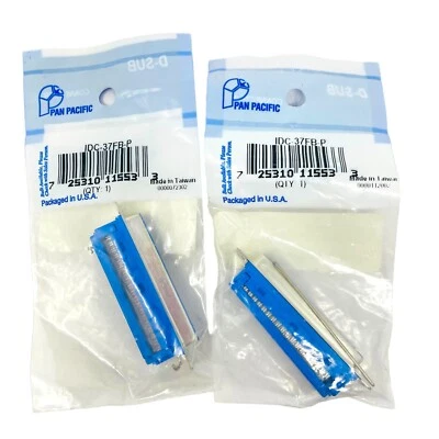 2 pcs Pan Pacific IDC-37FB-P IDC Connector, Blue - Image 1 of 4
