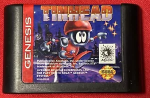 Tinhead (Sega Genesis, 1993) Game Cartridge Only Good Condition - Picture 1 of 4