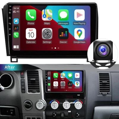 Apple Carplay Car Stereo GPS Radio For Toyota Tundra 2007-2013 Sequoia 2008-2018 - Image 1 of 4