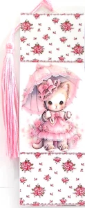 VICTORIAN LOOK CAT,FLOWERS,FELINE-UNIQUE LAMINATED BOOKMAKE #2 - Imagen 1 de 1