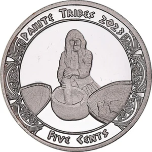 [#1148396] Münze, USA, 5 Cents, 2023, Tribus des Amérindiens. Paiute tri - Bild 1 von 2