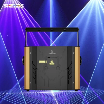 New version 6W ILDA 3D Animation RGB Full Color Laser Light Projecte Scan Disco - Image 1 of 4