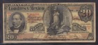 1913 - Banco De Londres y Mexico $20 Pesos - Series-H - Circulated Note