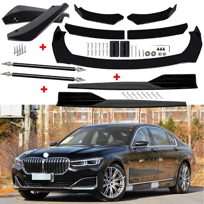 For BMW 750Li 760Li Front Rear Bumper Lip Spoiler Body Kit Splitter Side Skirt Foto 1 de 4