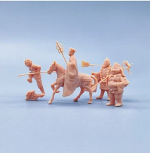 1/64 Mini Miniature Model Master Apprentice Four Person Scene Prop Toy Ornament - Picture 1 of 4
