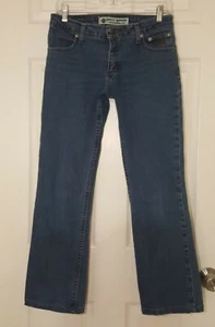 Women's Harley Davidson Jeans Size 2 Medium Wash Straight Fit 28" Inseam - Picture 1 of 6