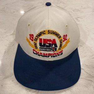 New Vintage 1992 USA Olympics Basketball Snapback Hat AJD Dream Team Barcelona - Picture 1 of 12