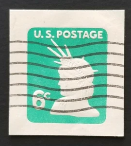 US 1968 Scott # U551 Statue of LIBERTY 6c Postal Envelope Cut Square - Picture 1 of 1