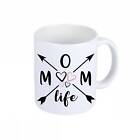 Mom Life Print On Cup White Black Pink Ceramic Cup Gift Idea Mother S Day Gift