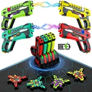 VATOS Upgrade Data Sync Laser Tag Guns Vests x4 Electric Infrared Guns Shooting - Picture 1 of 7
