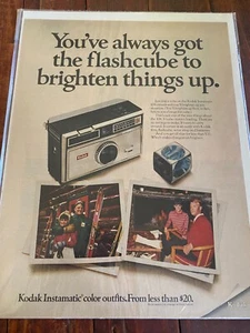 Vintage 1968 Kodak Instamatic Color Camera ad - Picture 1 of 1