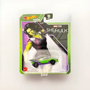 HOT WHEELS SHE-HULK 2022 CAR MARVEL STUDIOS CHARACTER CARS HDL54 NEW IN BOX NRFB - Picture 1 of 7