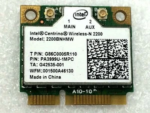 Intel 2200 2200BN HMW 2200BNHMW 802.11n Half Mini PCI-e Wireless Wifi Wlan Card - Picture 1 of 1