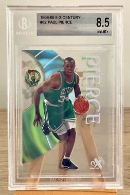 PAUL PIERCE Rookie Card 1998-99 E-X Century #82 BGS 8.5 NM-MT+ - Image 1 of 4