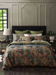 MM Linen Anders Green Quilt Cover Set - Picture 1 of 4
