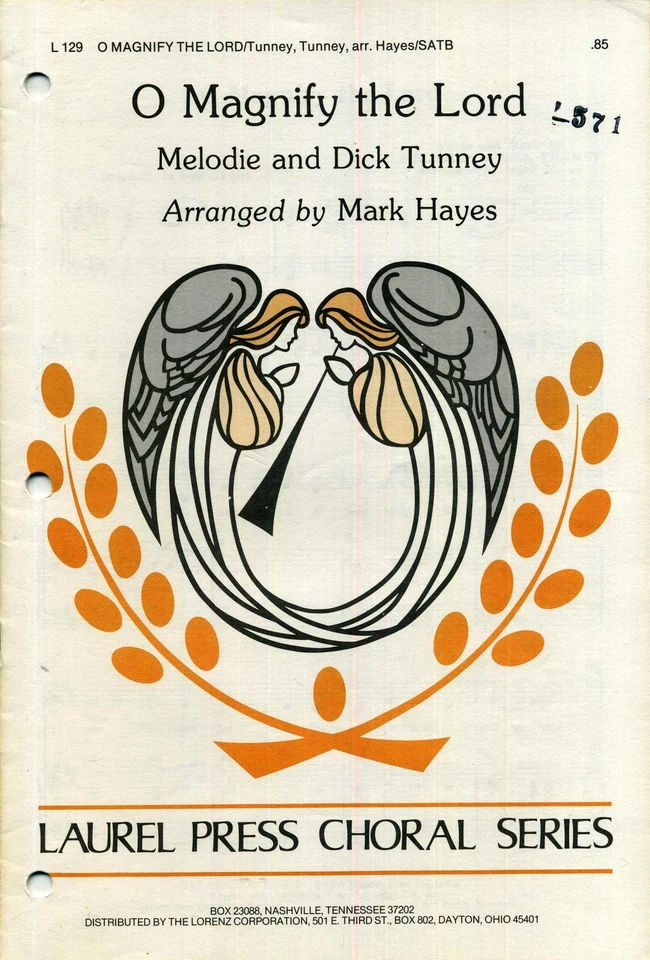 O Magnify the Lord SATB Sheet Music with Piano Accompaniment and Guitar Chords - Image 1 of 1