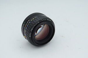 Pentax 50mm f/1.4 SMC A Manual Focus K Mount SLR Camera Lens