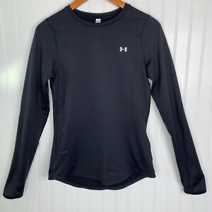 Under Armour Womens ColdGear Fitted Crew Long Sleeve Shirt Small Thumbholes FLAW