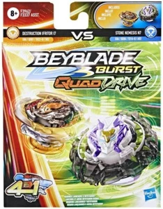 Beyblade Burst QuadDrive Destruction Ifritor I7 vs Stone Nemesis N7 Dual Pack - Picture 1 of 1