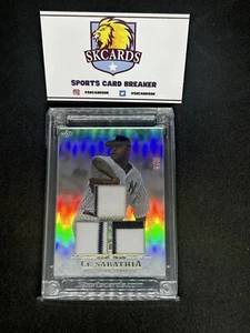 CC SABATHIA 5/10 GAME USED JERSEY TRIPLE PATCH SWATCH HOLO 2022 JERSEY FUSION SP - Bild 1 von 2