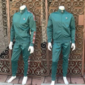 Men’s Fila Green Casual Tracksuits NWT - Picture 1 of 6