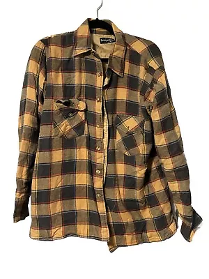 Camisa De Colección Territorio del Noroeste Franela Botón Cazadora Aislada Acolchada Para Hombres L Foto 1 de 4