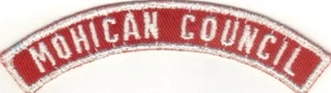 BOY SCOUT MOHICAN COUNCIL RED & WHITE HALF STRIP 1/2RW - Picture 1 of 1