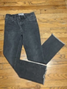 Free People Black Rita Cropped Raw Hem Jeans Damen W:24 Schwarz - Bild 1 von 11