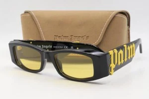 Palm Angels ANGEL PERI007 Sunglasses Black Yellow 1018 Authentic 51mm - Picture 1 of 6