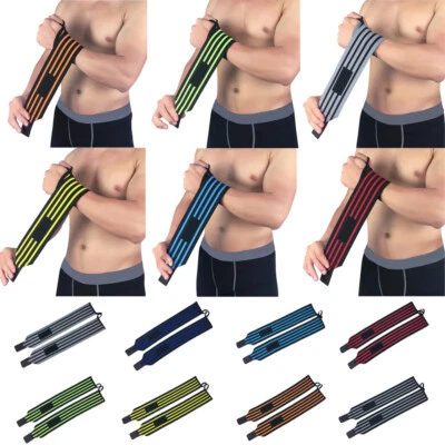 Men Fitness Brace Elastic Bandage Sports Wrist Band Training Running Wristband - Image 1 of 4