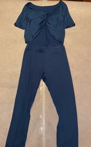 SHEIN Curve Women's Twist Front Top & Pants 2-Piece Set ~ Sz 1XL ~ NWT - Picture 1 of 11